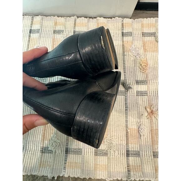 Tory Burch Kiernan Leather Knee High Black Riding Boots Gold Tory Logo - Picture 6 of 10